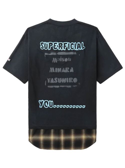 Graphic-print short-sleeve T-shirt Mihara Yasuhiro | A10TS641BLACK